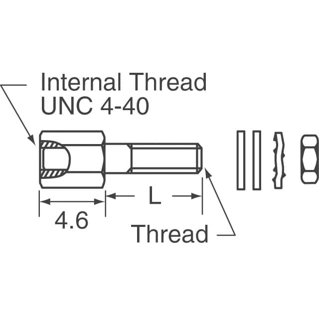 86552153TLF Amphenol ICC (FCI)  Tornillos de fijación para conectores D-Sub en forma de D